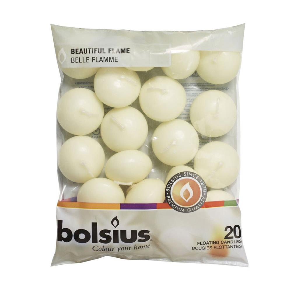 Bolsius Ivory Floating Candles (Pack of 20) £10.34
